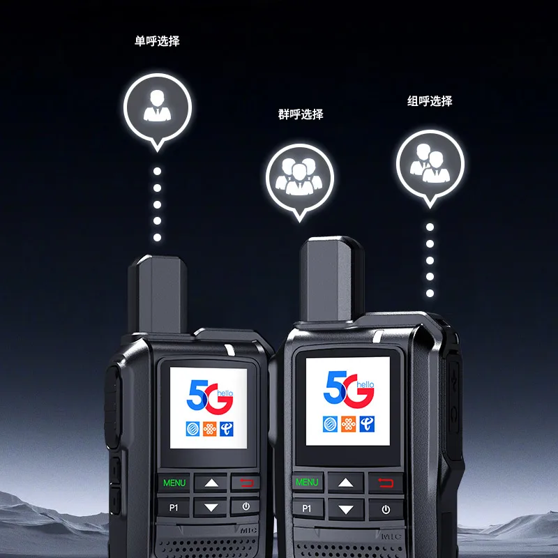 Handheld Larga Distancia Android Real PTT Walkie Talkie Global Network Two Way Radio 4G 5G LTE Portable Walkie-talkie PoC Radio