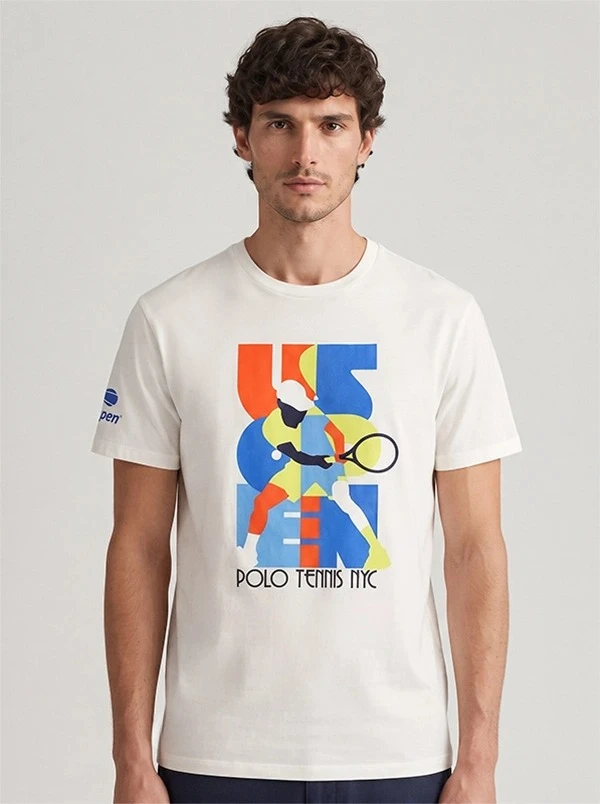 US Open 2026 Tennis Graphic T Shirt Polo Tennis NYC Retro Tennis Player Print Short Sleeve Tee Men Women Casual Sports T-shirt