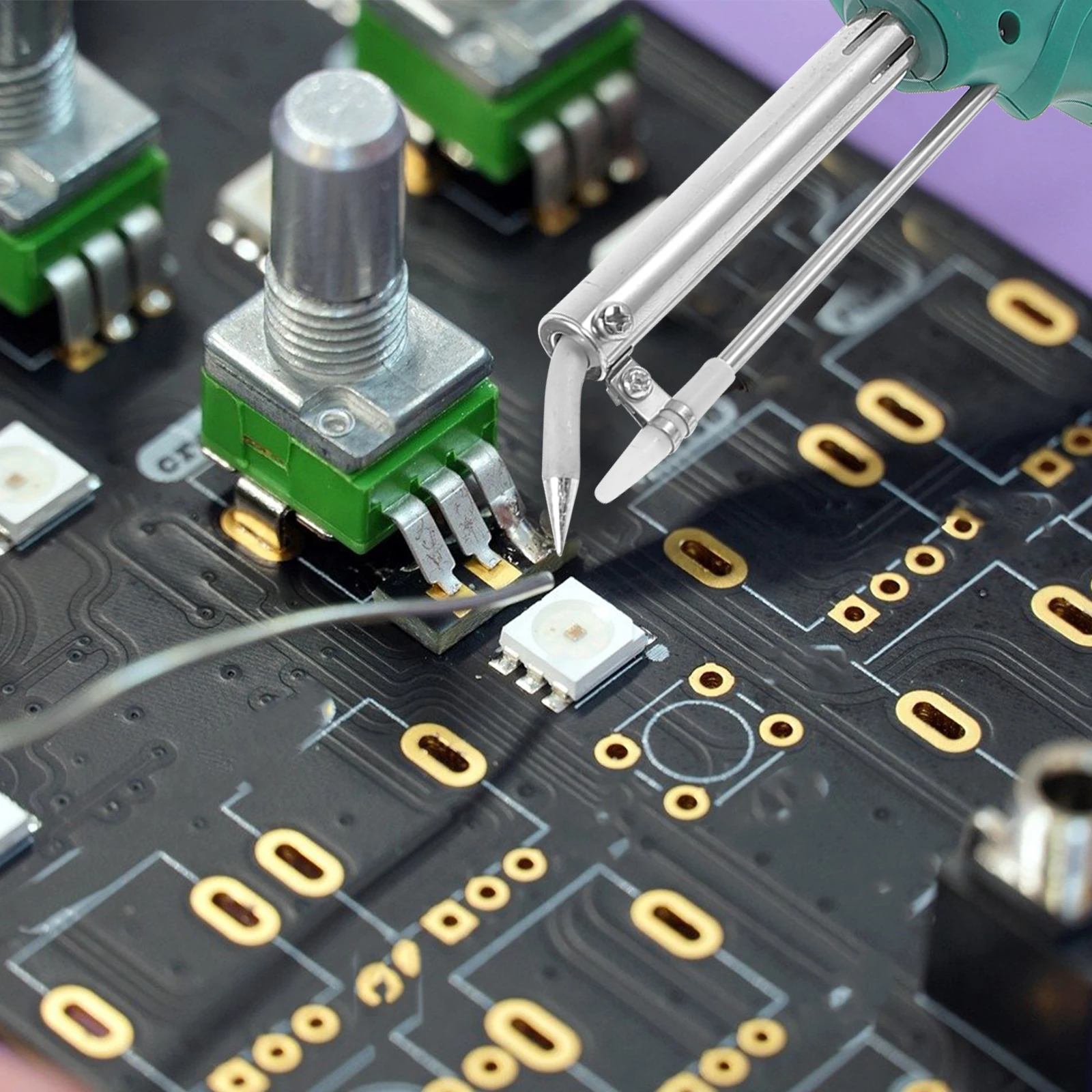 

Iron Kit Handheld Solder Gun Circuit Board Welding Tool Electric Soldering Jewelry Repair Portable Soldering