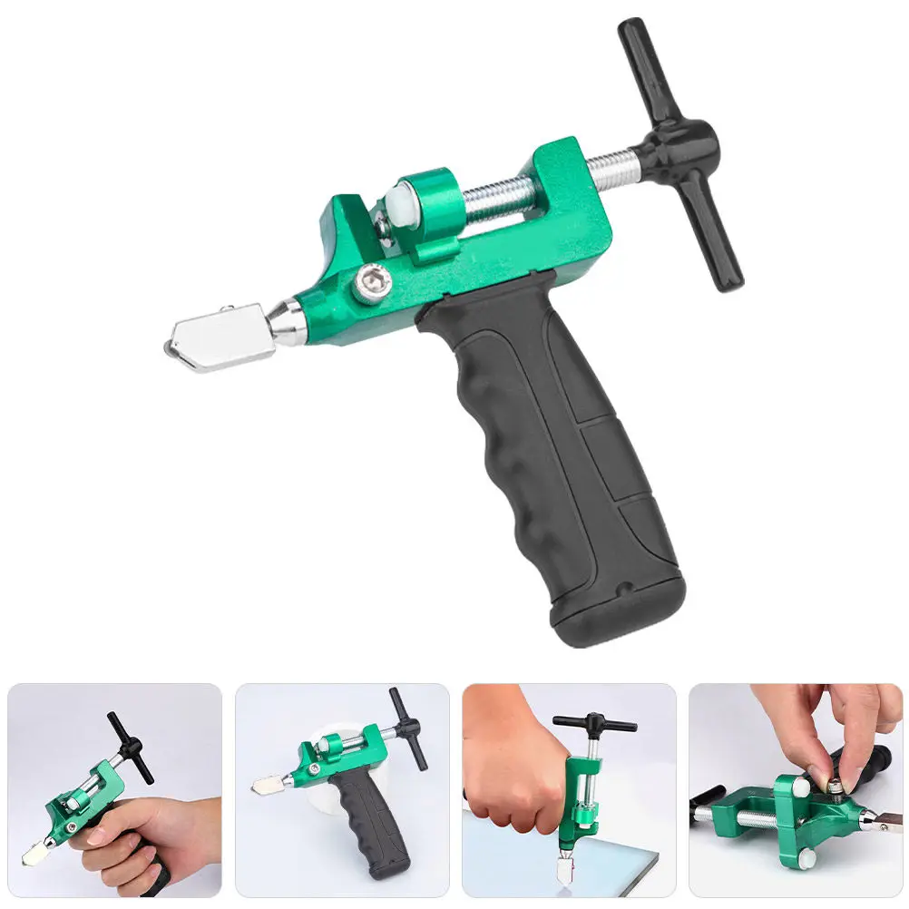 ガラス切断ツール手動タイルガラスカッター調整可能な深さ人間工学に基づいたハンドルセラミックタングステンカーバイドブレード精密用