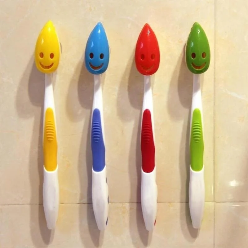 4pcs Creative Lovely Cartoon Animal Pattern Automatic Toothbrush Holder with Suction Toothbrush Rack