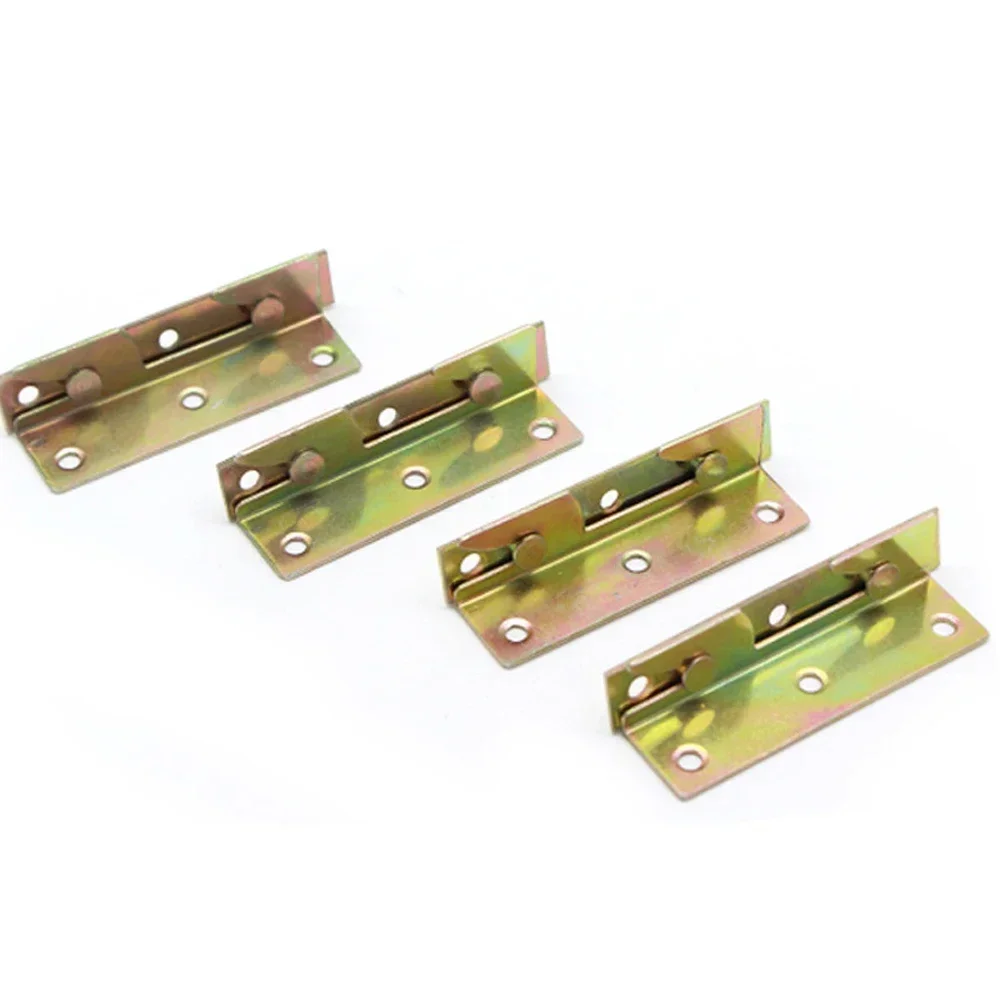 

NonMortise Bed Furniture Hinge Fixing Connector Set Cold Rolled Steel Bed Rail Bracket for Reinforced Bed Support