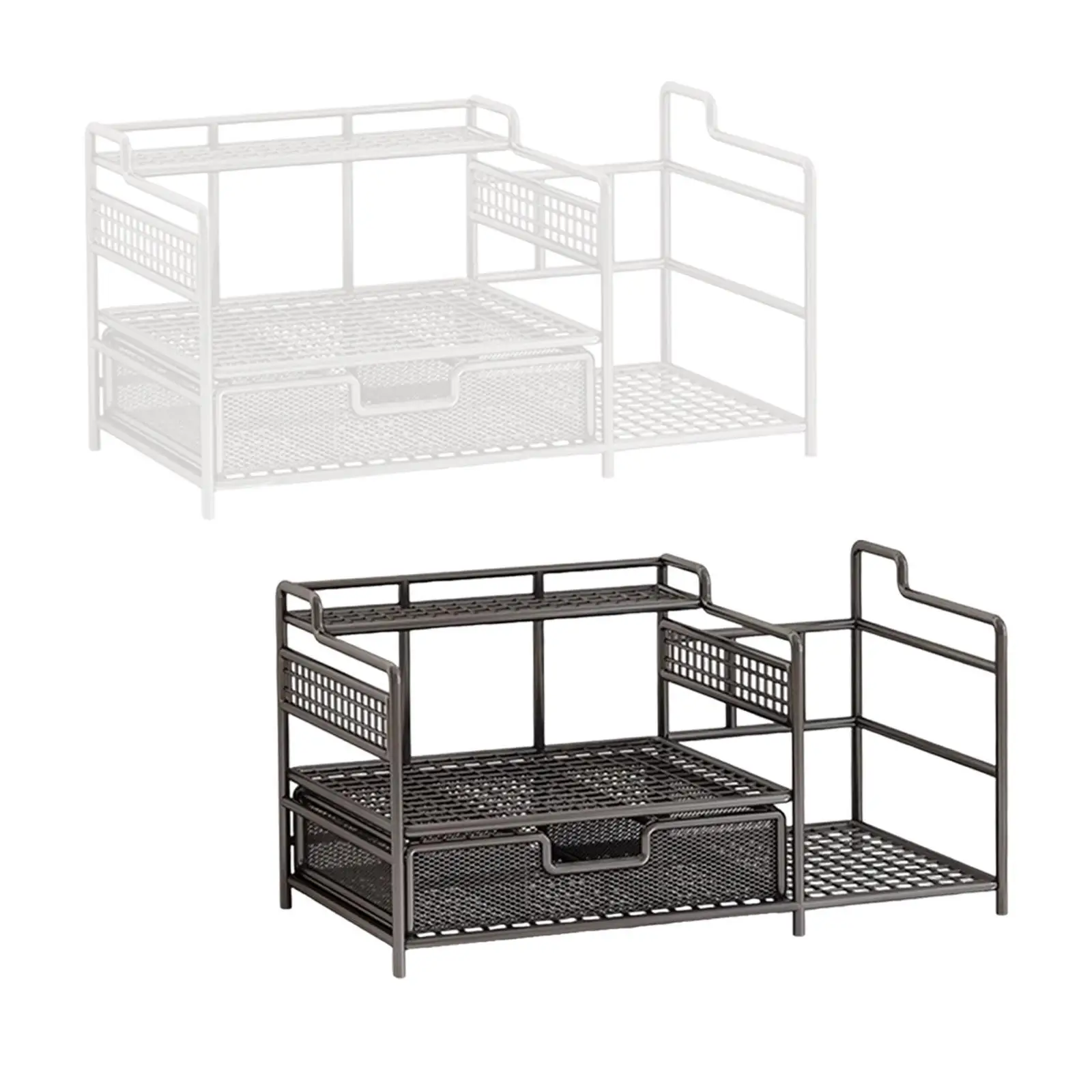 

Desktop Organizer Simple Mesh File Holder for Dorm Room Countertop Apartment