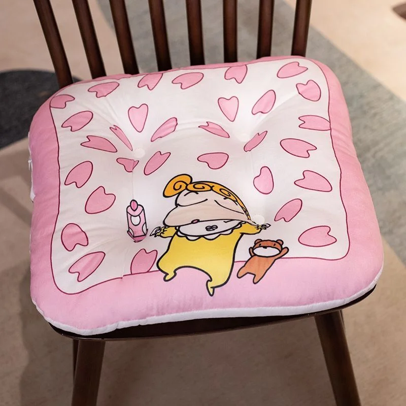 New Anime Cartoon Crayon Shin chan Seat Cushion Stool Cushion Butt Cushion Thickened Student Classroom Office Chair Thickened