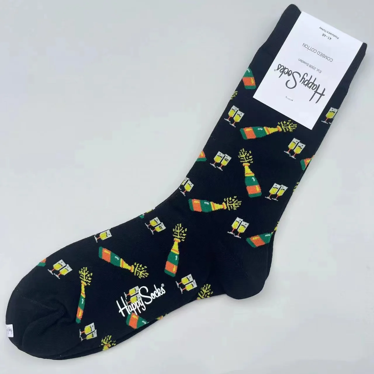 Happy Socks Mid-tube sokken voor heren Vier seizoenen puur katoen Klassieke sokken MAAT 41-46