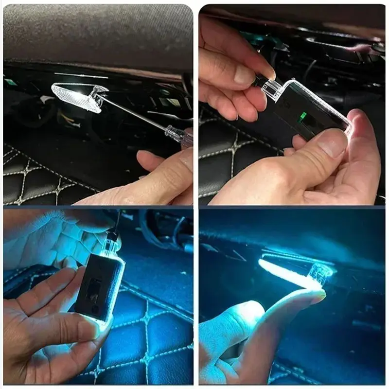 For Skoda Octavia Superb Rapid Kodiaq Karoq 2013~2025 Car Footwell Lights Touch LED Light Atmosphere Neon Lamps Trim Accessories view 6