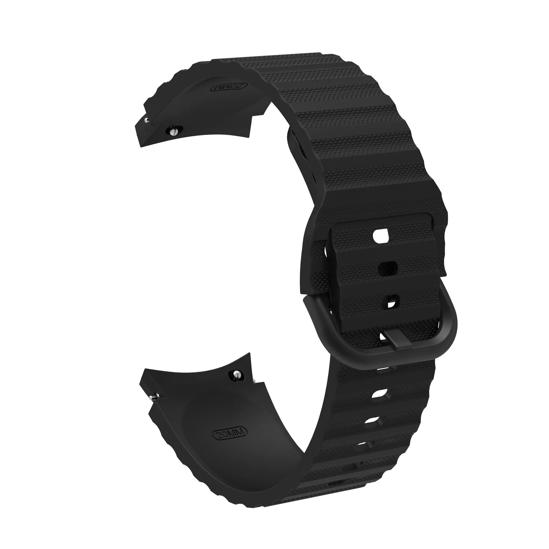 Offizielles Wellen armband gehäuse für Samsung Uhr 6-5-4 40mm 44mm 4/6 klassisch 42 43mm 46 47mm Silikon armbanduhr ohne Lücke 5 pro 45mm