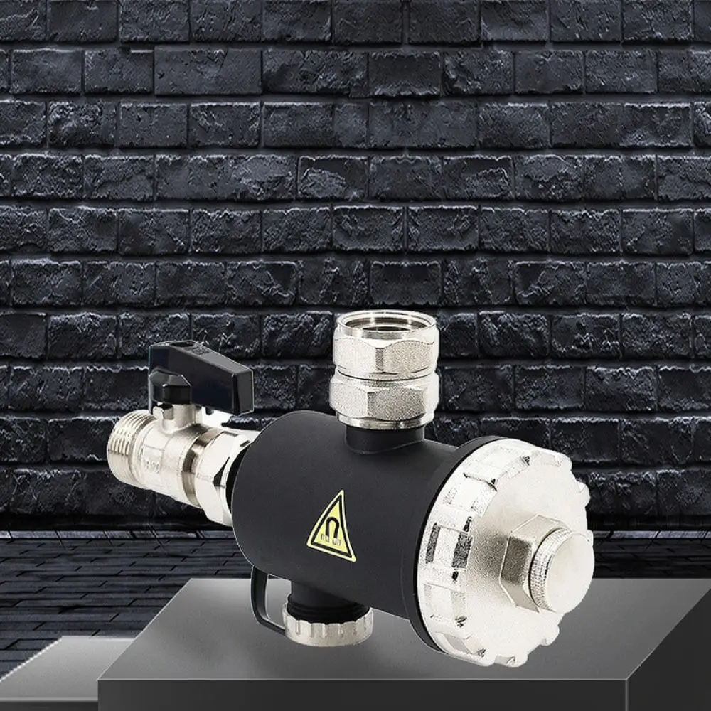 Magnetic Heating System Water Filter For Boiler Brass Dirt Separator Remove Rust Scale Pipe Maintenance Accessory