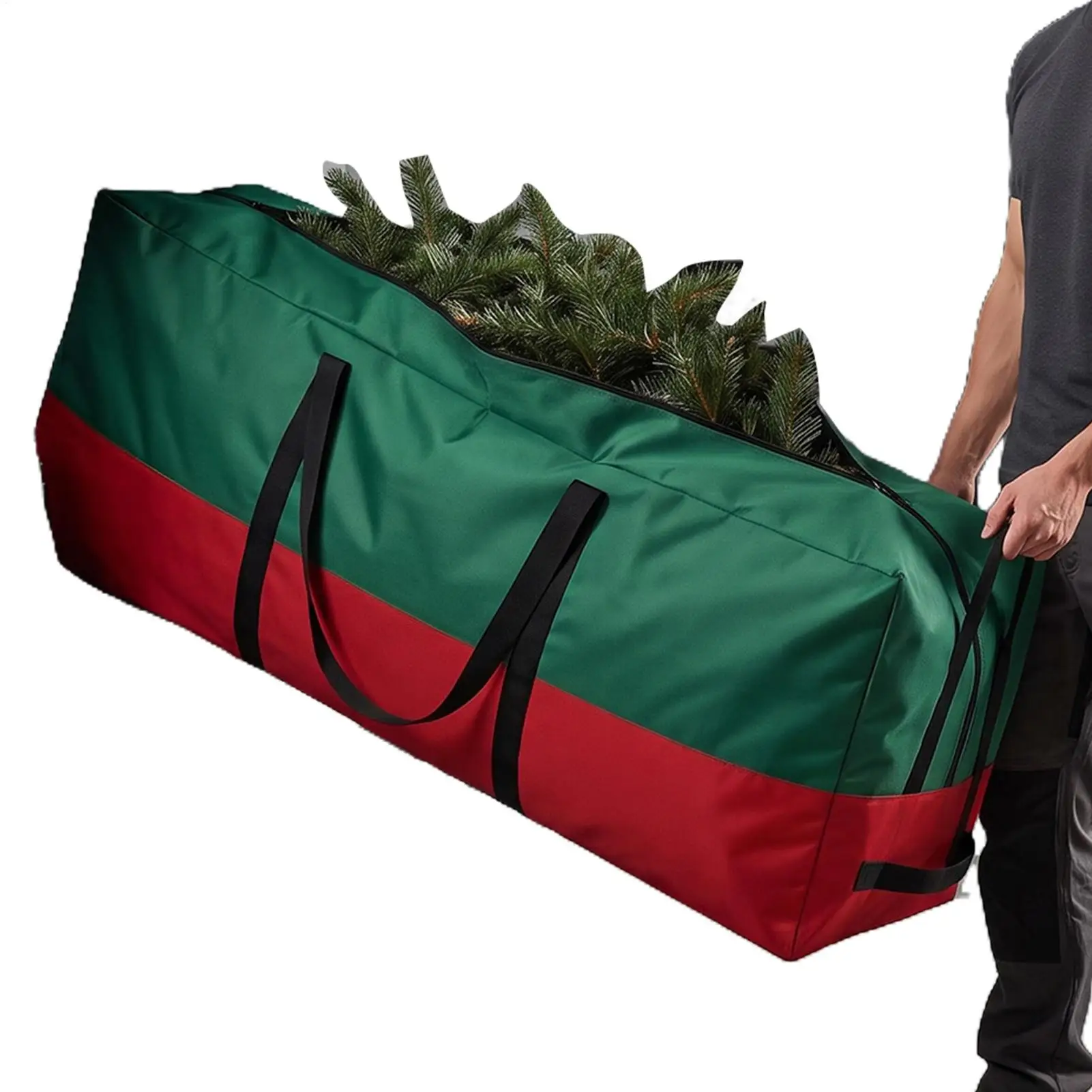 Christmas Tree Storage 600D Oxford Cloth Waterproof Organizer with Reinforced Handles Christmas Tree Box for Party Decorations