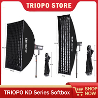 TRIOPO KD Series Portable Rectangular Honeycomb Grid Softbox with Bowens Mount and 360° rotatable chuck for Studio Flash