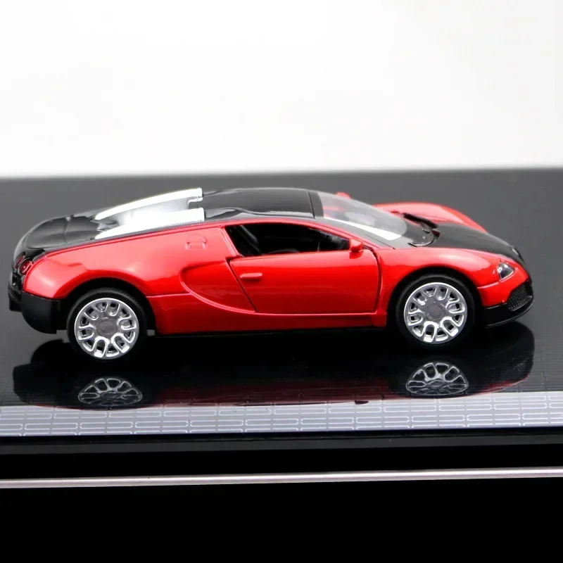 1:36 Bugatti Sportwagen Hohe Simulation Diecast Metalllegierung Modellauto Zurückziehen Sammlung Kinder Spielzeug Geschenke