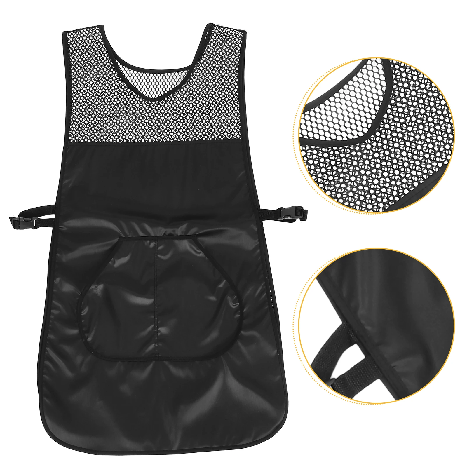 

Barber Apron Hairdressers Hairstylist Blue Fabric Work Clothes Salon Accessories Hair Stylist Apron For Men Haircut Hairdressing