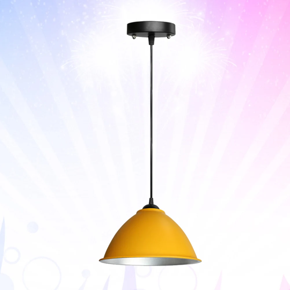 

1pc Ceiling Lamp Lampshade Yellow Macarons Color Creative Design Premium Aluminum 30Cm Diameter For Home Restaurant Hotel Decor