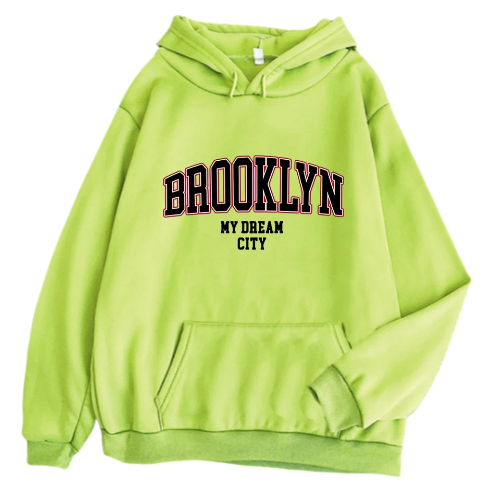 Ropa de mujer brooklyn Letter fashion hoodie y2k women men winter clothes hoodies Kawaii kpop hoodie streetwear hoodies women