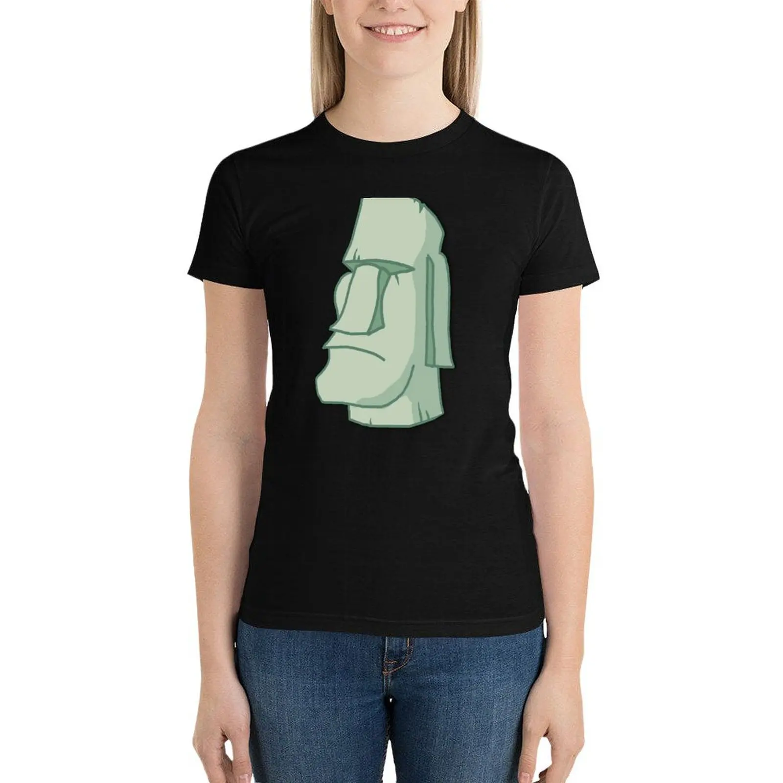 

Easter Island Moai T-Shirt tops tees kawaii clothes Blouse t-shirts for Women pack