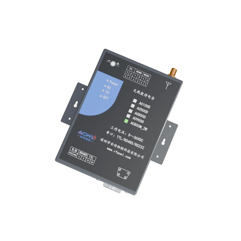 100mW Industrial Grade LoRa Data Transceiver AC800MD for Smart Metering Oil Field Mining & Meteorological Monitoring Application