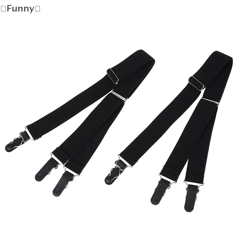 maveraFunny VauasAntirughe Camicia Gripper Strap Cintura elastica antiscivolo Lunghezza regolabile per asegurar l'orlo della camicia