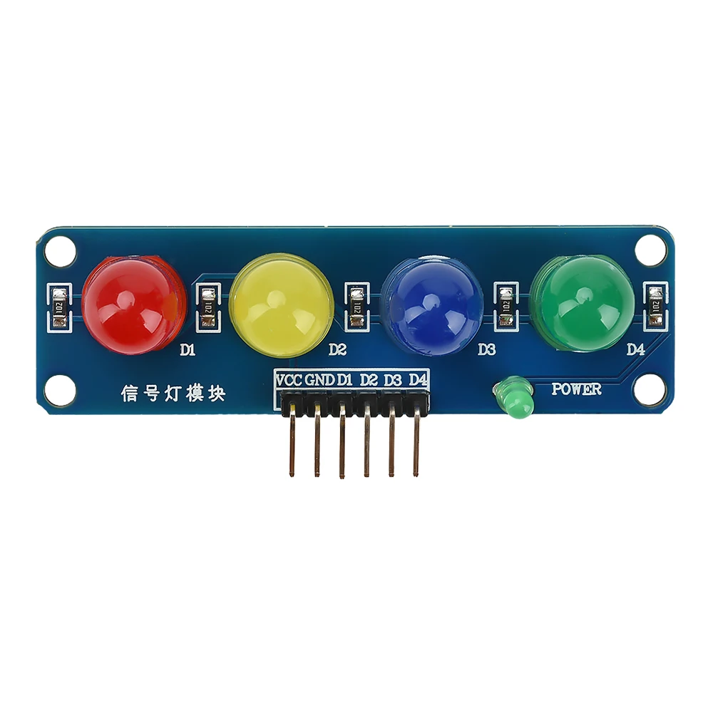 5Pcs/3Pcs/1Pcs DC 3.3-5V ST009 Four Position LED Module Signal Light Electron Traffic Light Module for Electronics Projects