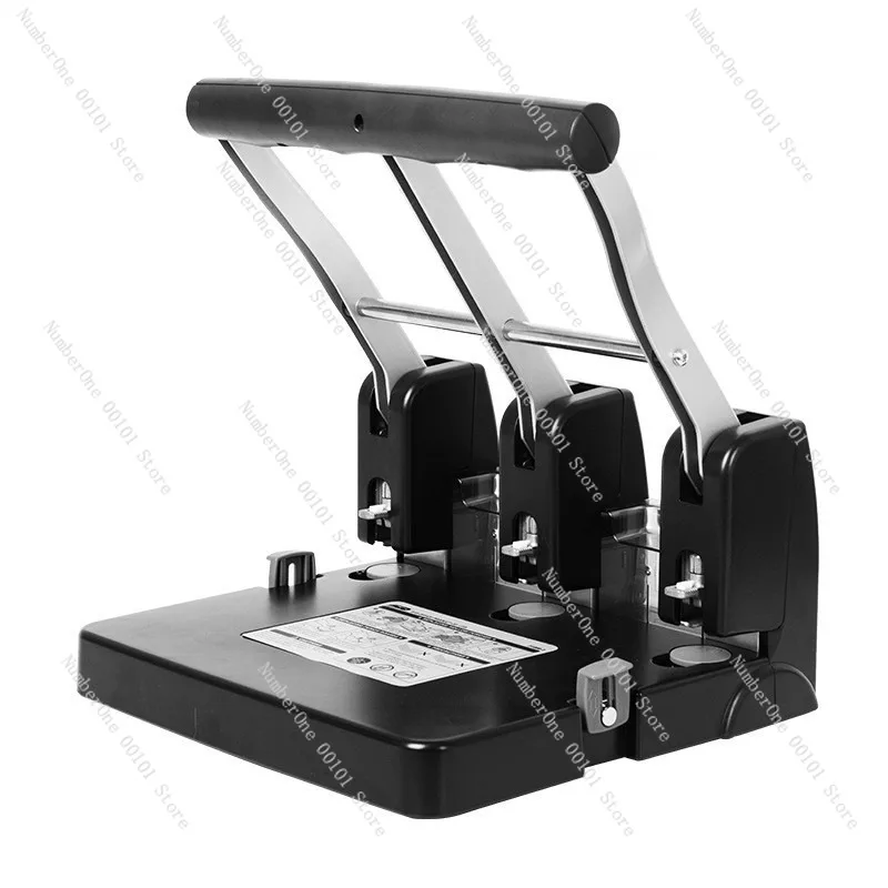 Heavy Duty 3 Hole Punch Machine 100 Sheet Capacity Paper Puncher Archive Binding Punch Office Filing Document Booklet Binder