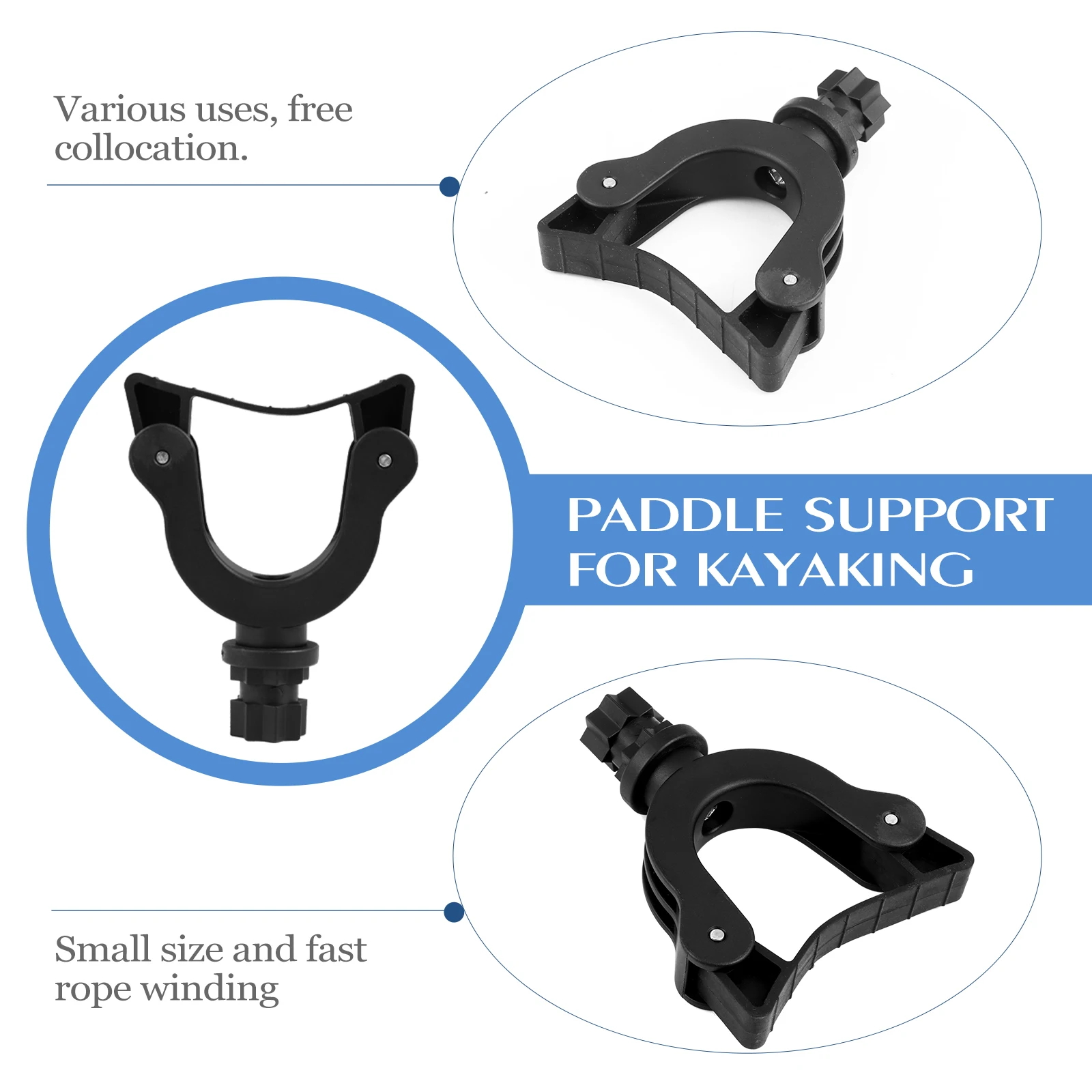 

Kayak Paddle Holder Durable Nylon PU Canoe Oar Stand Paddle Rack Clip Mount Accessories Boat Gear Water Sports Equipment