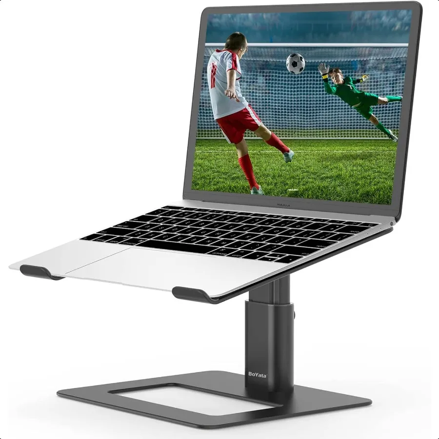 

Laptop Stand Ergonomic Aluminum Height Adjustable Computer Stand Laptop Holder for Desk Compatible with Book Pro Air Dell Lenov