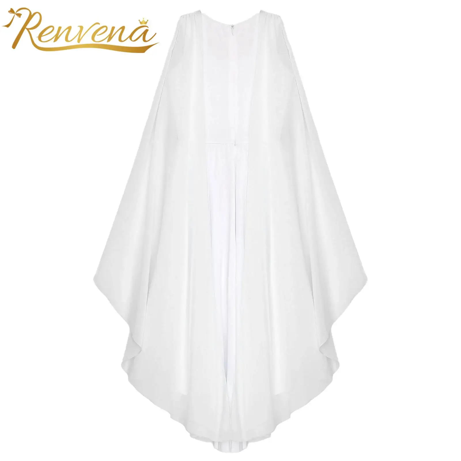 Girl Ancient Rome Greece Egypt Princess Cosplay Costume Ancient Greek Toga Gown Dresses Sleeveless Shawl Patchwork Flowy Dress