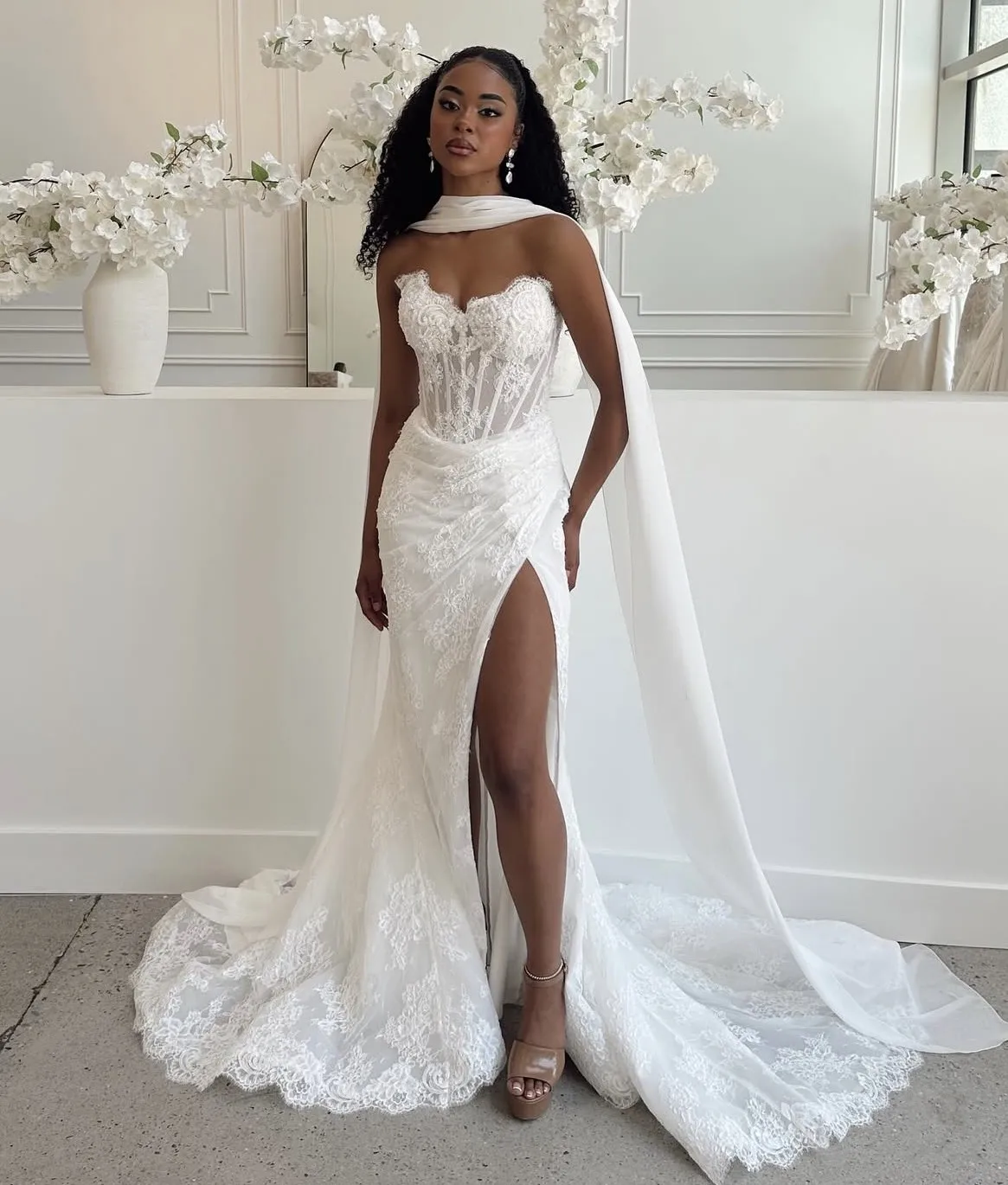 Lace Wedding Dresses Sweetheart Sleeveless Mermaid Wedding Dresses With Lace Up Back Bridal Gowns vestido de noiva 2027 Newest