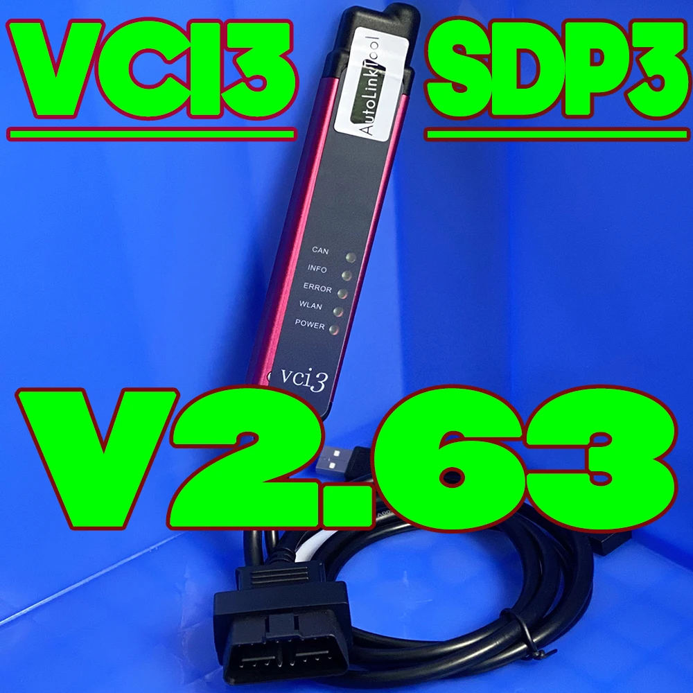 

Latest SDP3 2.63 Dongle Level Tool Authorization License 2 Years Long Add (Buses, Trucks) Update To Date Full Functions VCI3 OBD