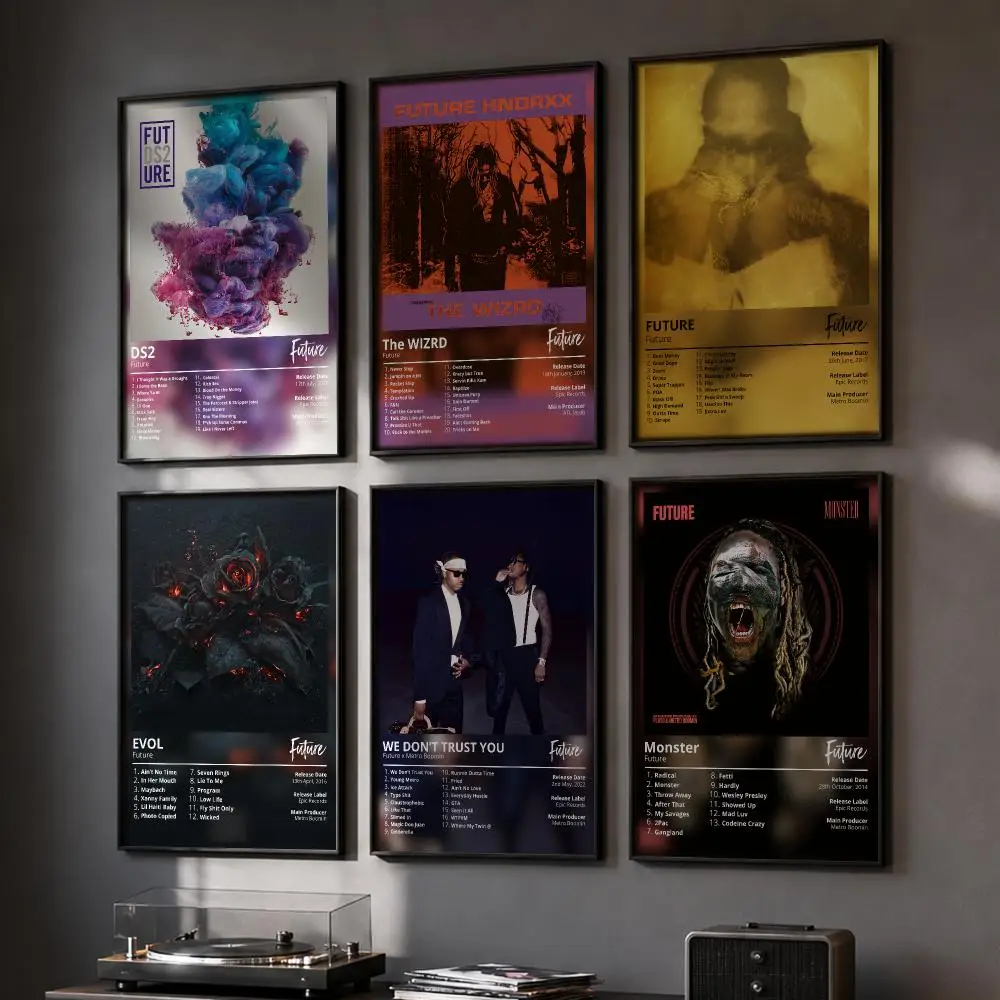 F-Future Rapper Album Cover Poster HD Home Wall Stickers House Hallway Living Room Bedroom Bar Office Decor Art Prints