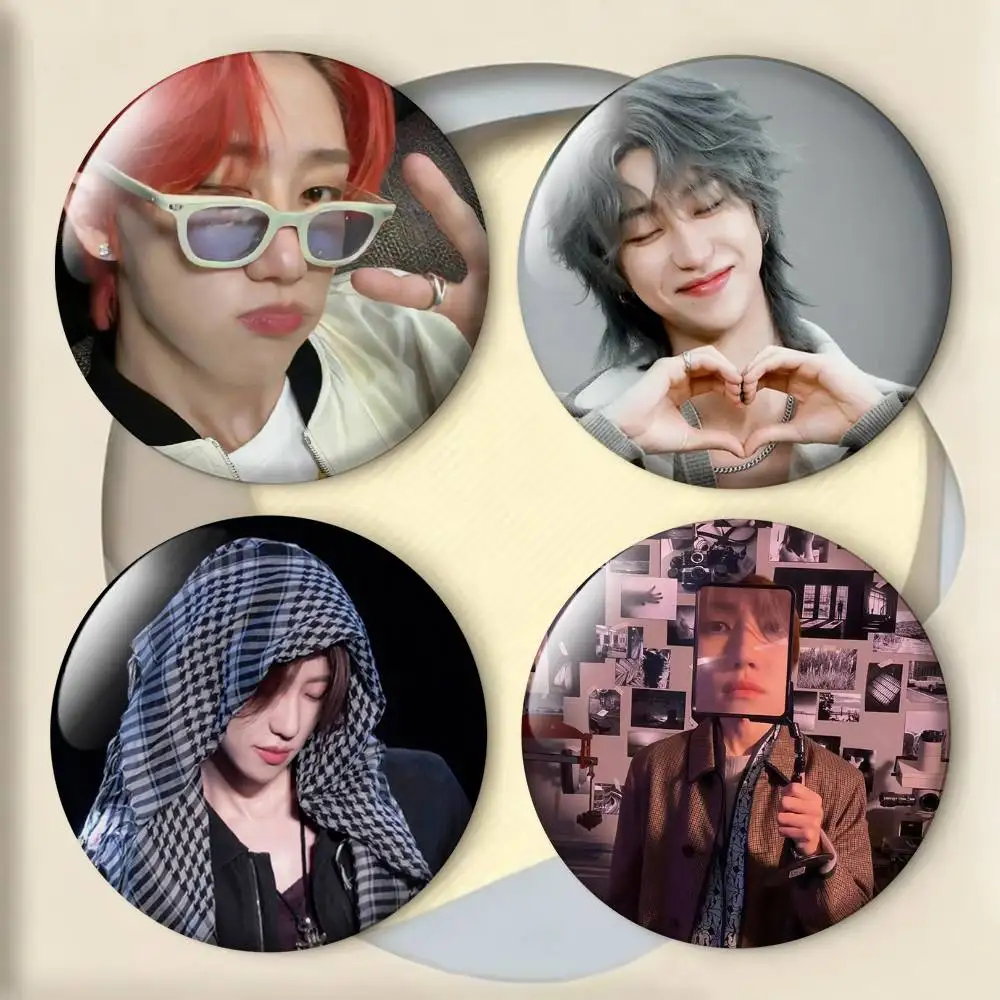 

The8 X-Xu M-Minghao Laser Badge Creative Pins Brooch for Bag Clothes Hat Decor Gifts Fans Collect