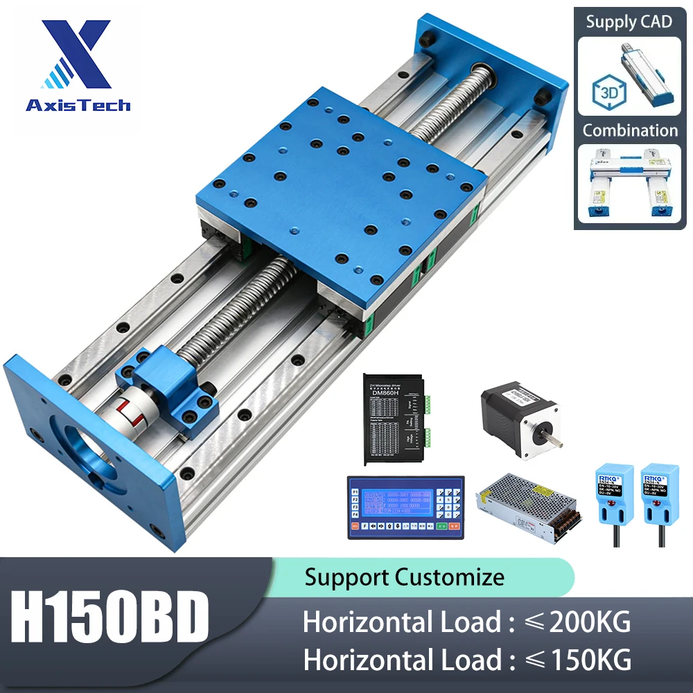 

Heavy Duty Sealed Dustproof Ball Screw Linear Slide Module Dual Linear Rails Precision Gantry Motion with Nema34 Motor