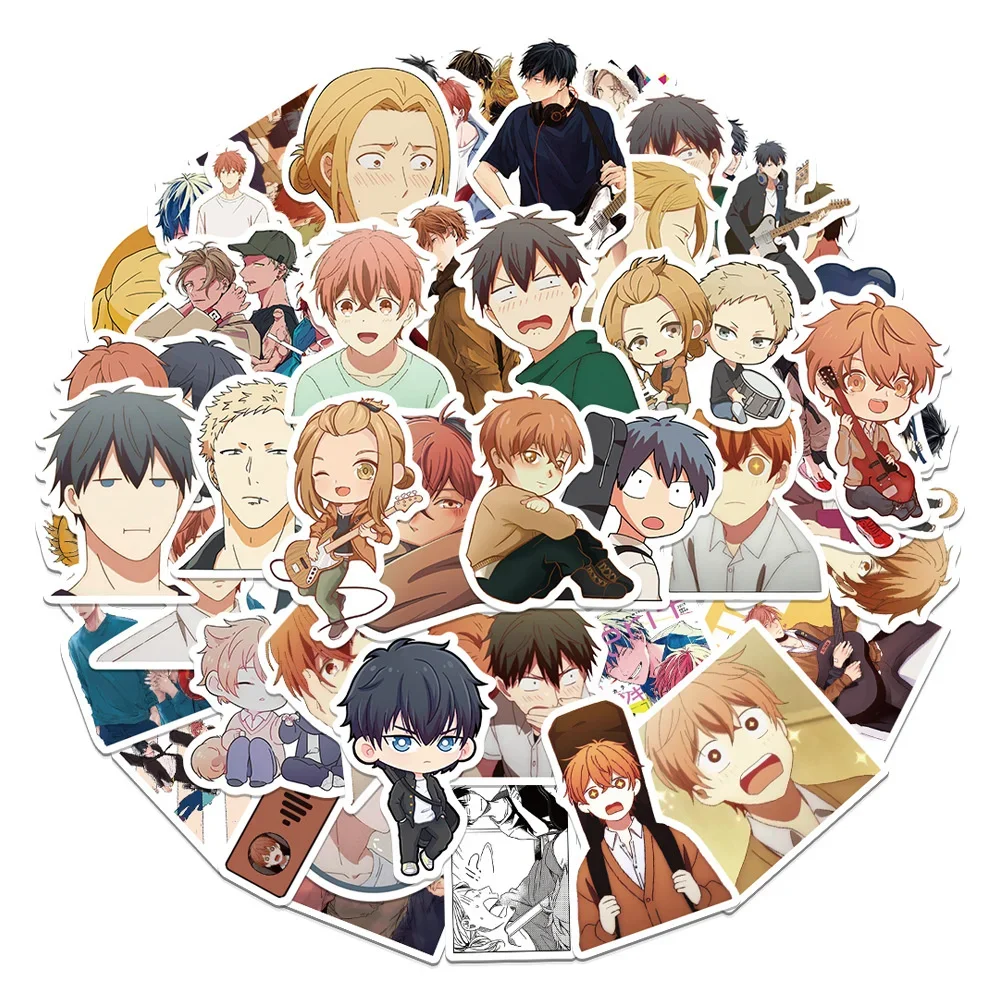 60PCS Japanese Bl Manga Anime Stickers, Personalized and Versatile, Suitable for Suitcases, Laptops, IPads, Skateboards, Noteboo