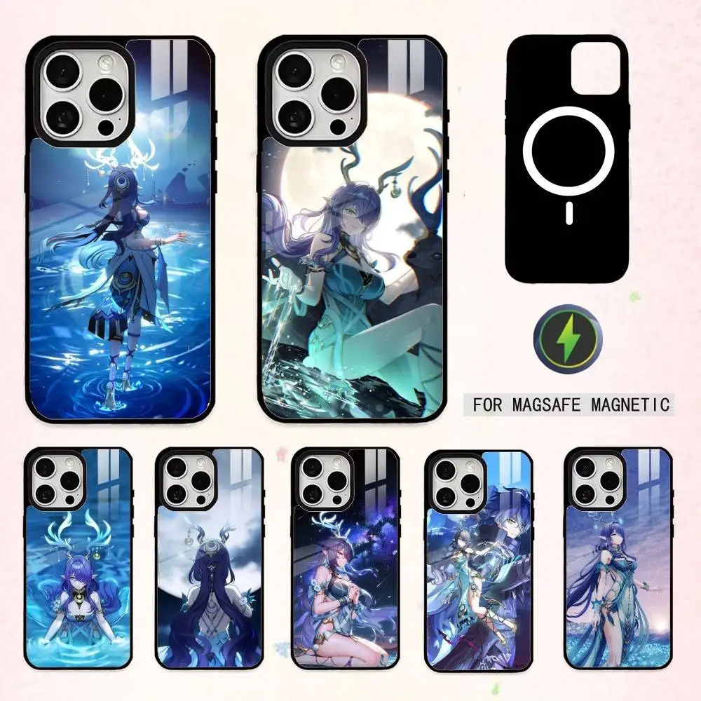 

Game G-Genshin Impact Lavuma-a Phone Case For iPhone17,16,15,14,13,12,11 Plus,Pro Max Magnetic For Magsafe Wireless Charging