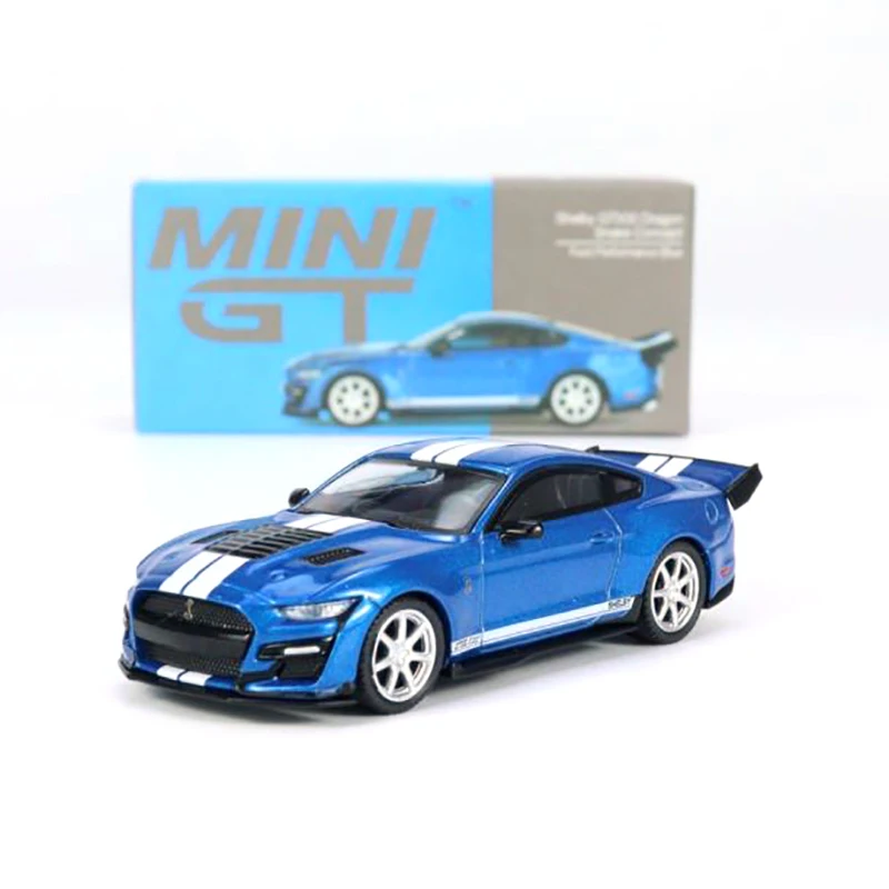 

MINIGT 1/64 Shelby GT500 Dragon Snake Concept Ford Performance Blue MGT00568-CH Alloy Die-cast Car Model Boy Toy Gift