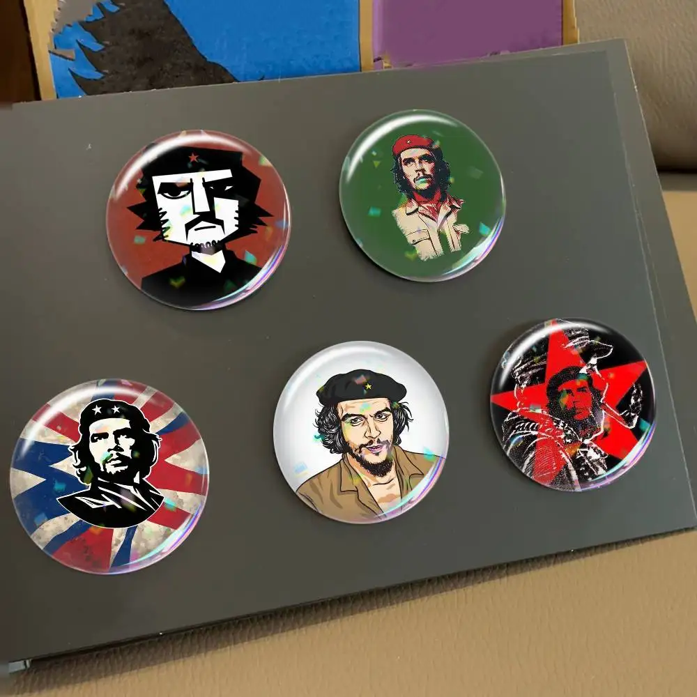 C-Che G-Guevara Freedom   Laser Badge Applicable For Backpack Clothes Hats Decor Creative Accessories