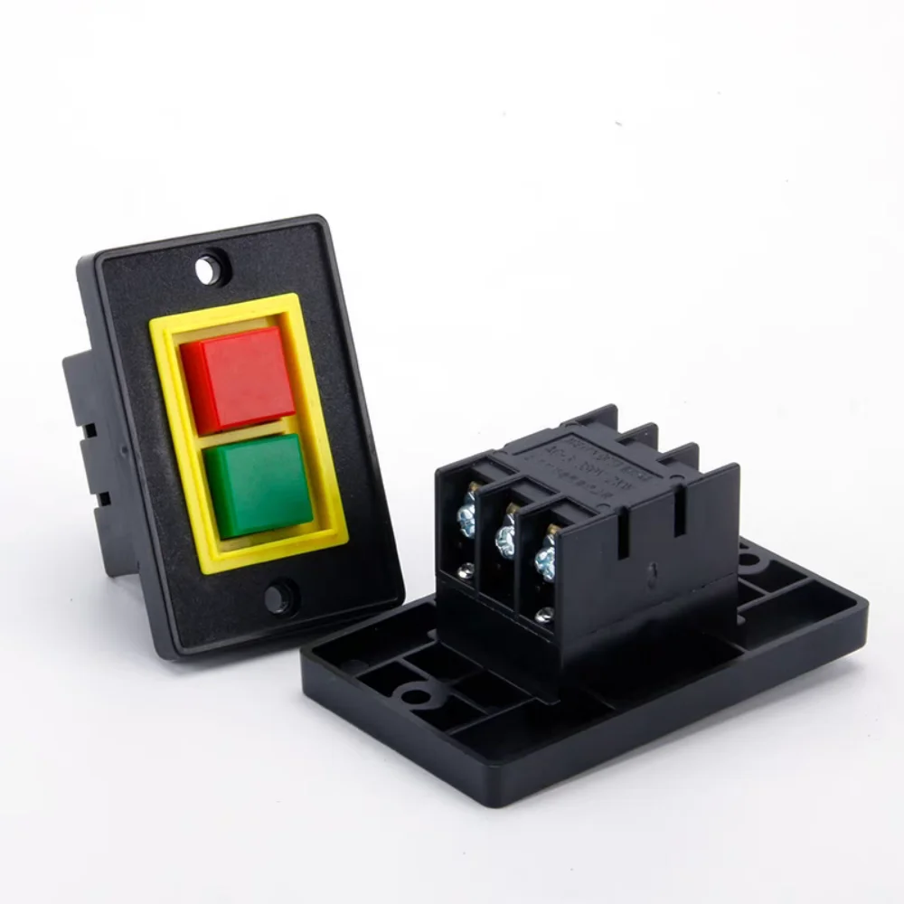 AC 380V 2KW I/O On Off Start Stop Push Button Switch 6 Screw Terminals QCS1