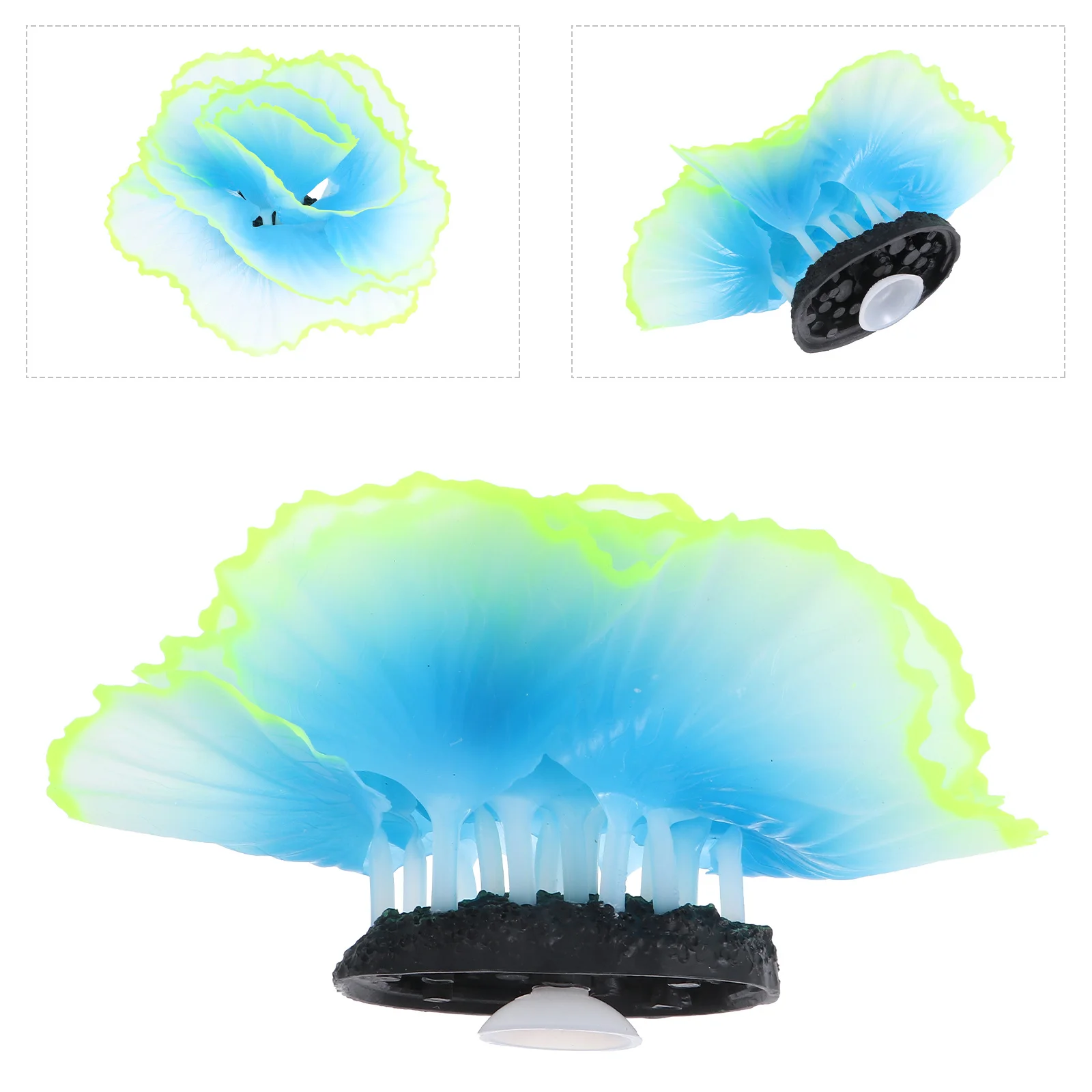 

1 Set Glowing Simulation Coral Plant Fish Tank Landscape Decor Resin Aquarium Ornament For Fresh Salt Water No Fading Easy Clean