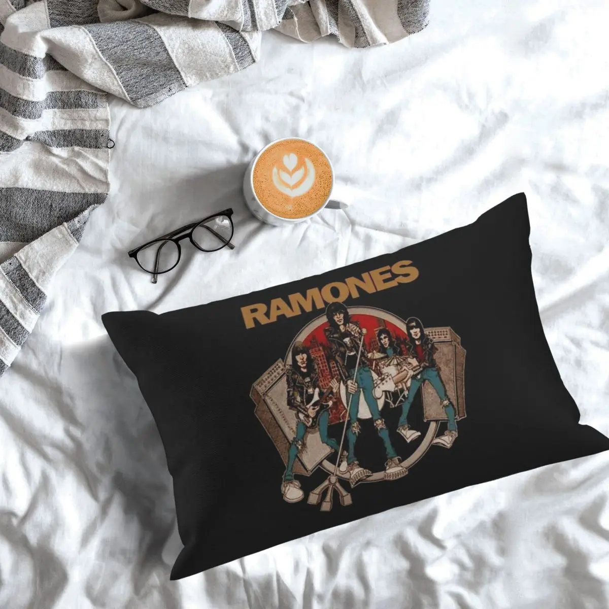 The Legend Band Ramons Essential Ramons Rectangle Pillowcase Cushion Cover Decorative Bedroom Bed Home Comfort Throw Pillow