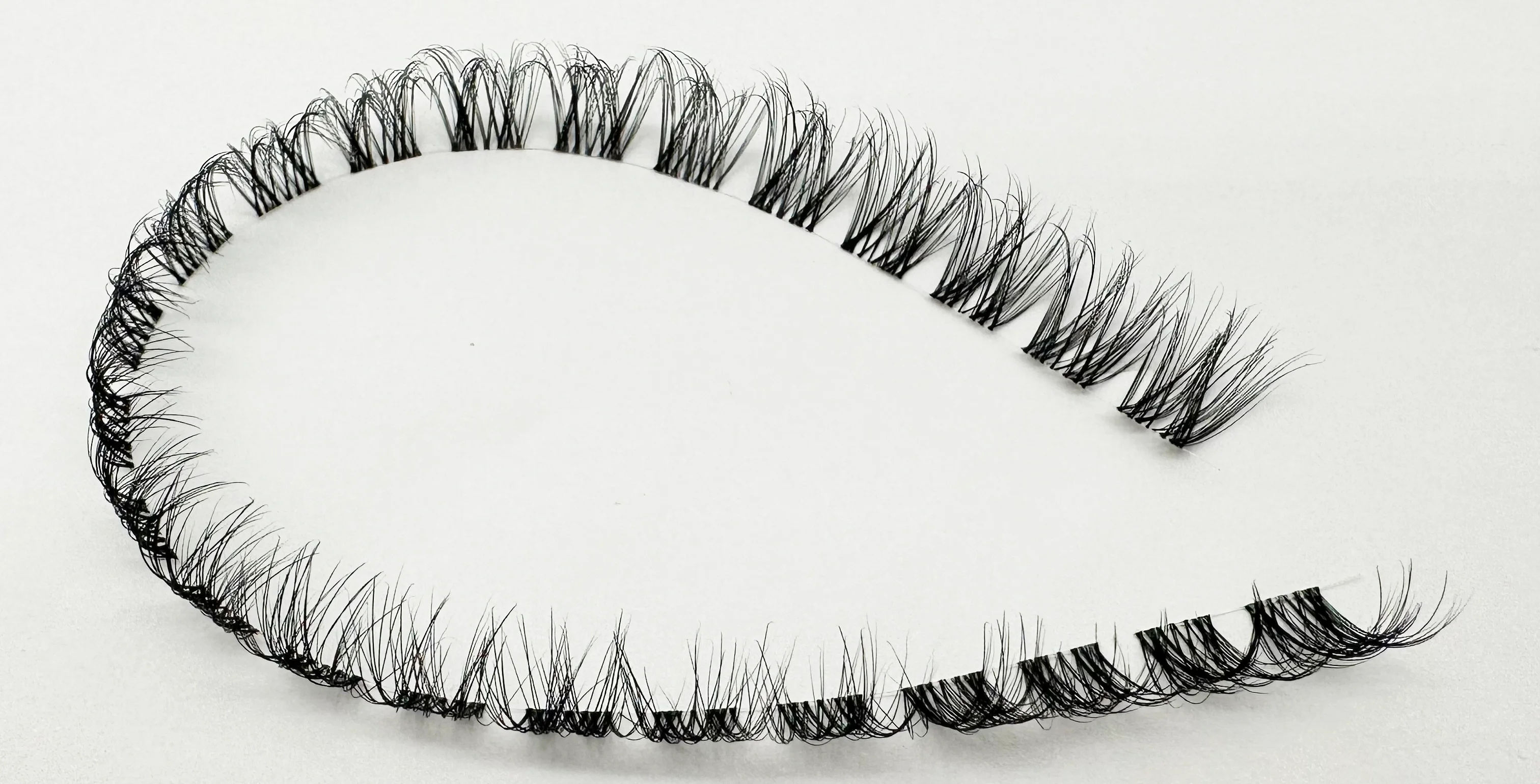 Natürliche Cluster-Wimpernverlängerung, D-Curl, einzelne Wimpern für Anfänger, superfeines Band, dünne, weiche, leichte, wiederverwendbare Wimpern – Detail 9
