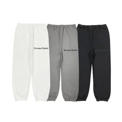 Yeezy by Kanye West Men's Black Cuffed Joggers - Elastic Waist Tapered Sweatpants, Streetwear Casual Trousers with Pockets