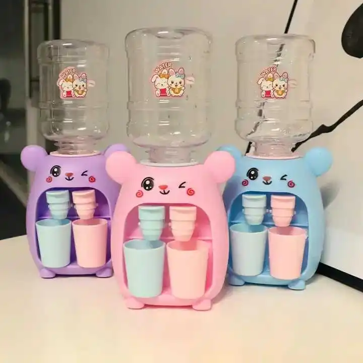 Mini Kinderen Water Dispenser Speelgoed Leuke Cartoon Water Sap Melk Drinkfontein Fantasiespel Keuken Speelgoed voor Jongens Meisjes Gift