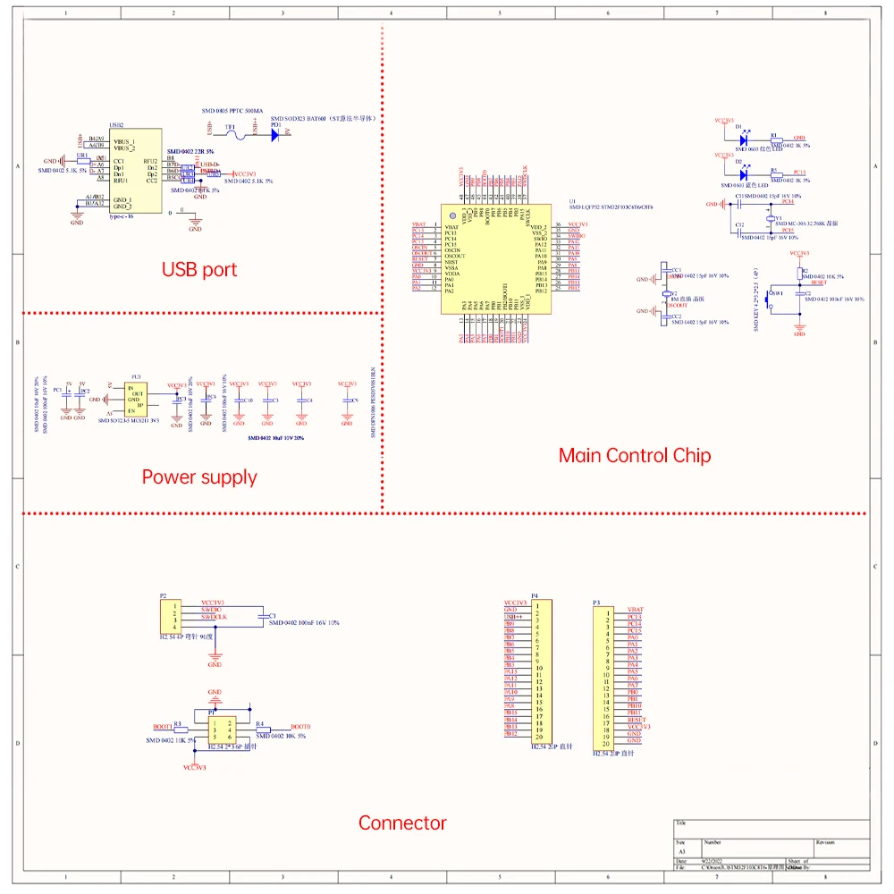 STM32F103C6T6 STM32F103C8T6 Scheda di sistema minima Scheda di sviluppo microcontrollore flash MCU con schermo LCD da 0,96 pollici