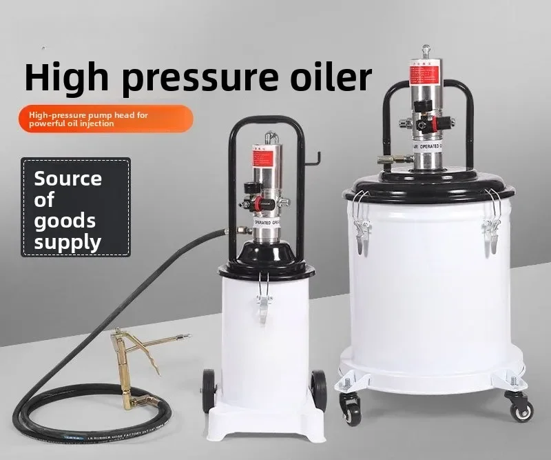 High pressure oil injector, pneumatic butter machine with pneumatic butter gun