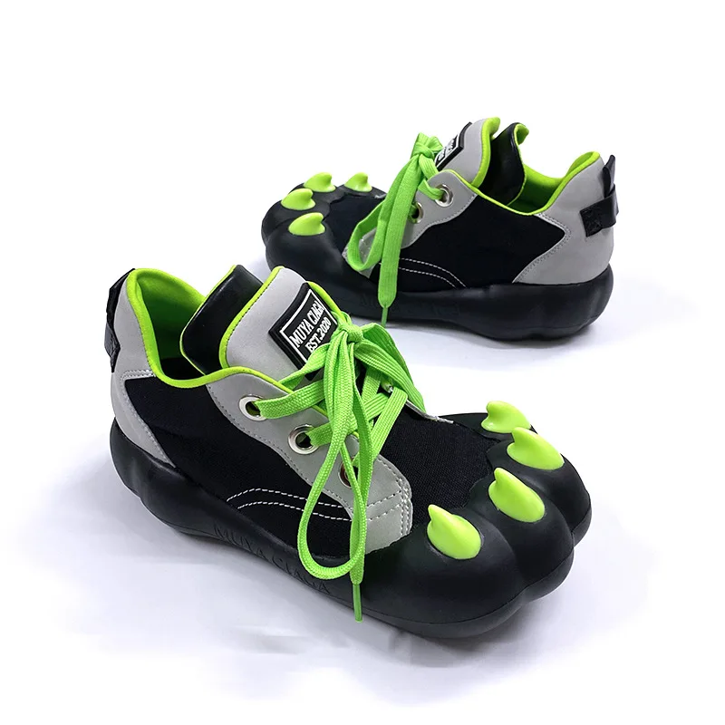 Niche big head cat claw shoes women's platform fashion big head Y2K women's board shoes