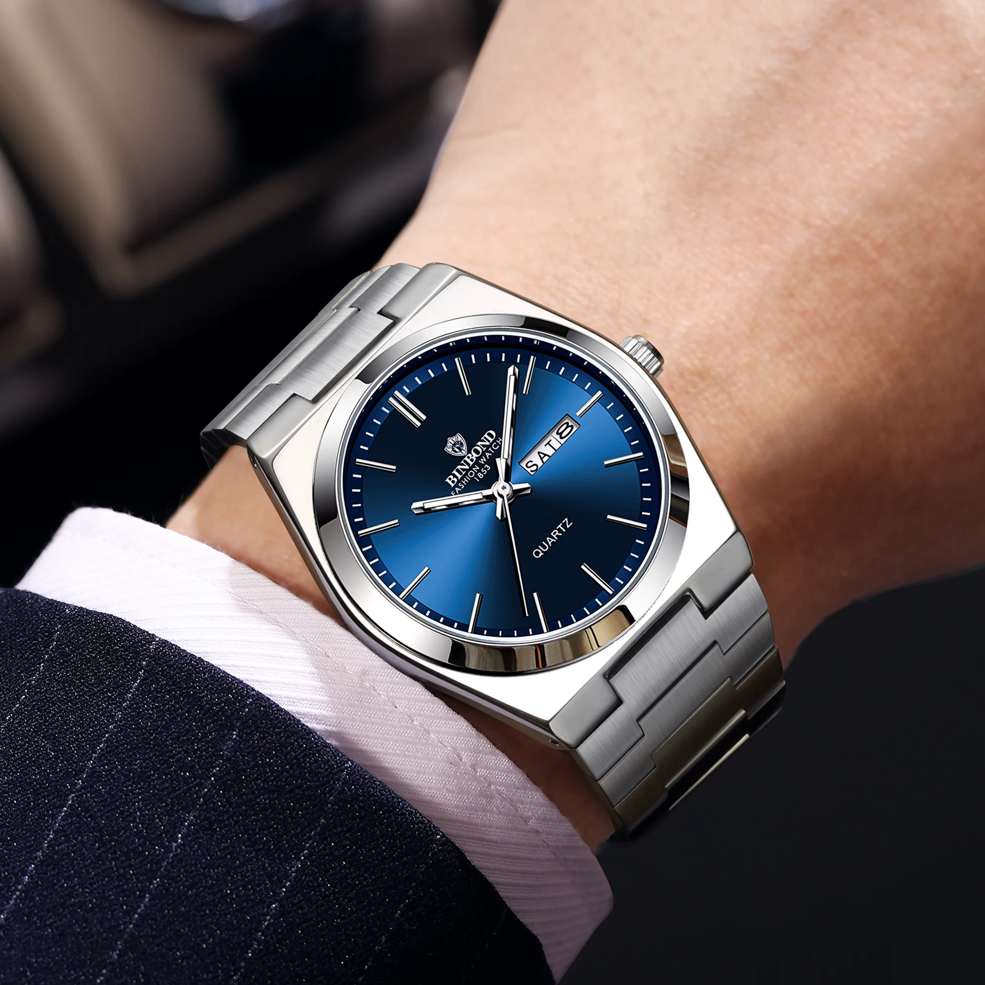BINBOND Original Quartz Wristw - Smartwatch Luxury Watches For Men review and price