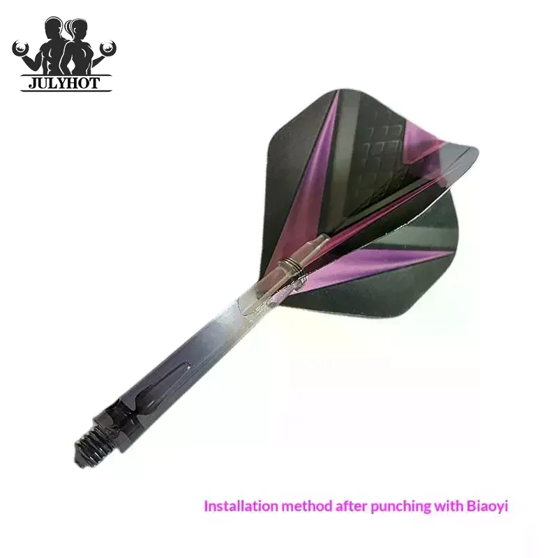 3Pcs 2BA Thread Plastic Nylon Soft Tip Darts Shafts Color Transparent Gradient Darts Stems DIY Dart Accessories