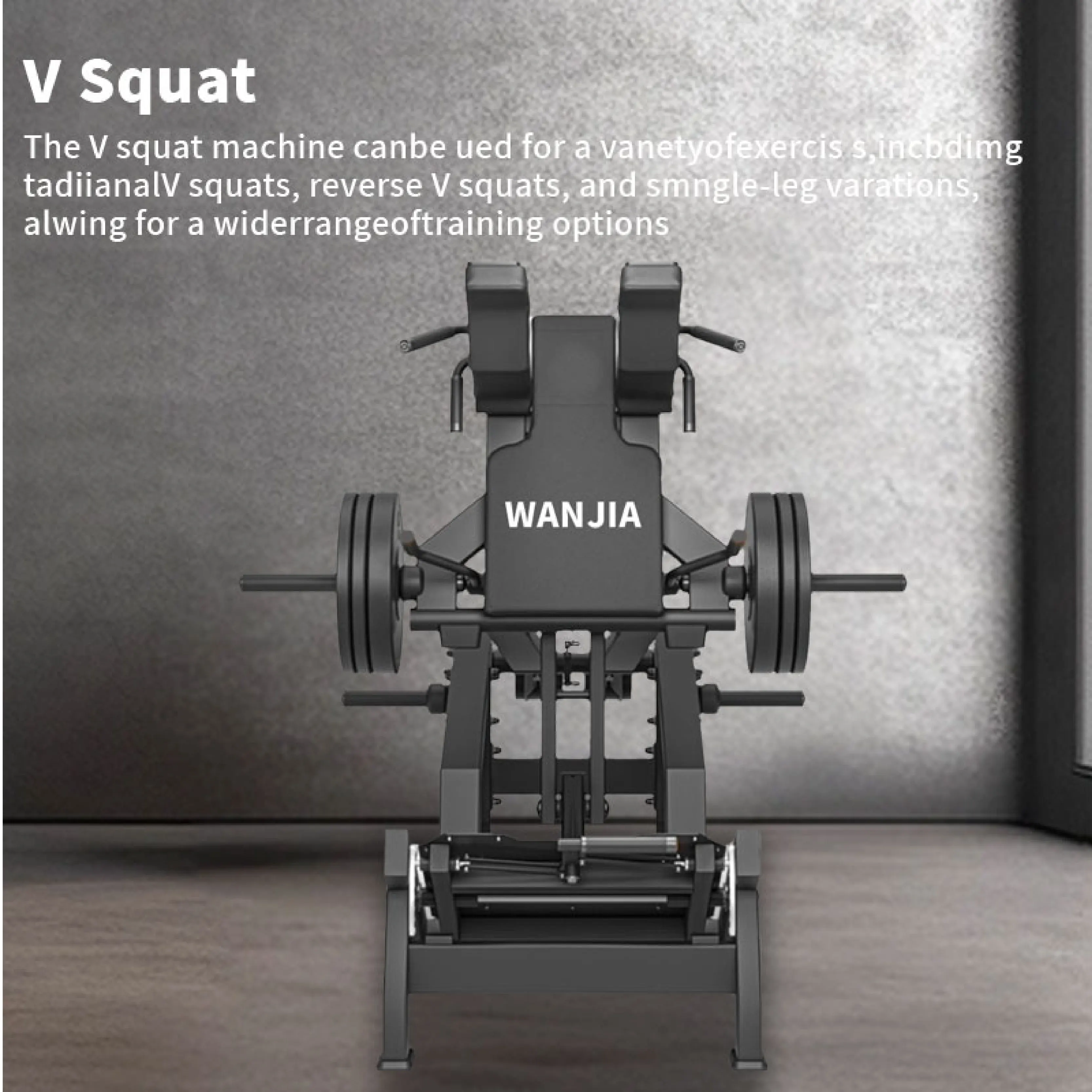 Commercial Gym Super Squat Trainer All-in-One Gym Solution Hack Squat V Squat for Complete Strength Training Zone Setup