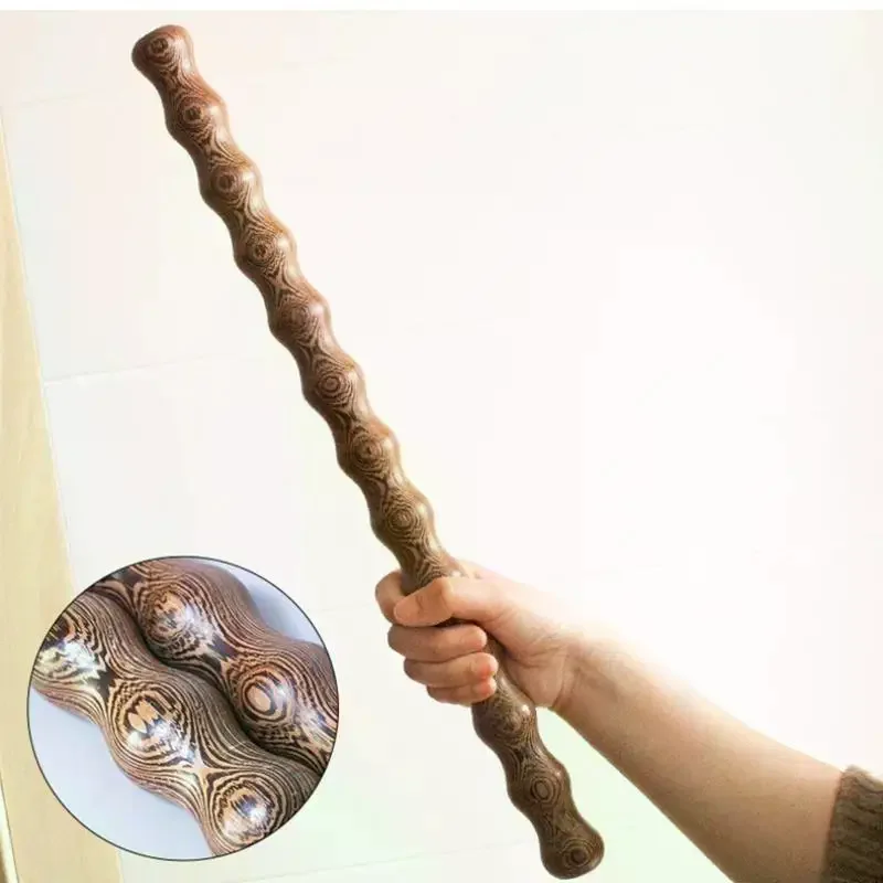 41cm Multi-Functional Chicken Wing Wood Massage Stick Body Shaping Wood Wooden Massage Roller Relaxation Muscle Massage Tool