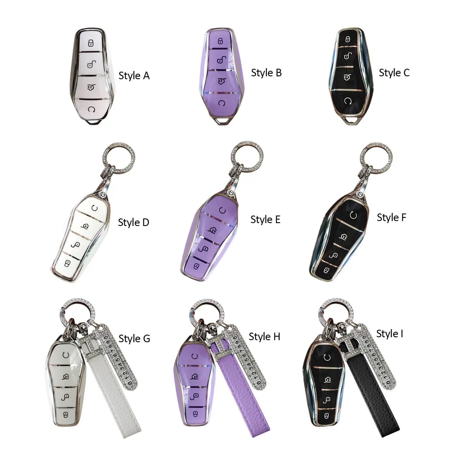 Vehicle Soft TPU Car Key Cover for Byd Car Scratches Resistance Accessories