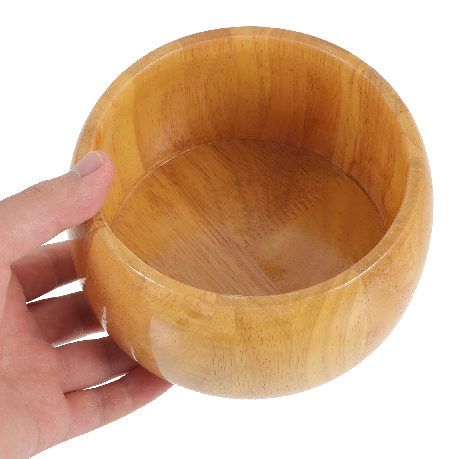 

2pcs Wooden Go Pieces Storage Bowl Lidded Go Container Solid Wood Canister Lightweight Portable Chess Bowl Reversible
